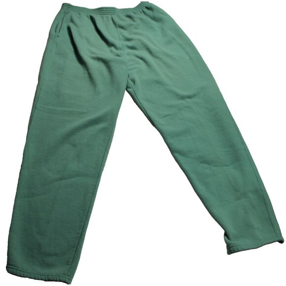 Gap Vintage 80s Sweatpants Straight Leg  Men’s XL Green No Drawstring - Picture 1 of 12